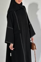 القماش كريب ملكي + طرحة