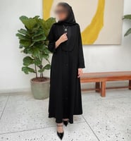 القماش كريب ملكي + طرحة