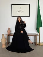 عباية المناسبات الوطنية - كريب ملكي نص كلوش