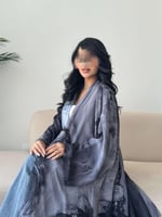 عباية إيلين – شيفون مبطن صيفي ربع كلوش