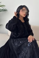 عباية شيخة – كريب ملكي ربع كلوش