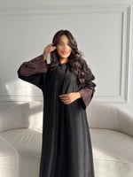 عباية شامواهـ شتوي مع أكمام كشميري