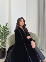 عباية مناسبات -مخمل شتوي