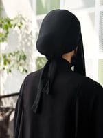 طرحة بندانة ربط + 2 نقاب قصير مشبك