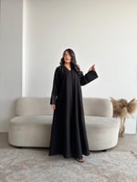 عباية ليان – جاكار مع كريب ربع كلوش