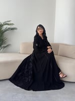 عباية الجوهرة – كريب ملكي ربع كلوش