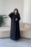 عباية شيخة – كريب ملكي ربع كلوش