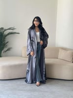 عباية إيلين – شيفون مبطن صيفي ربع كلوش