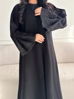 عباية روان – كريب فاخر ربع كلوش