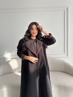 عبايه جوخ شتوي مع كشميري