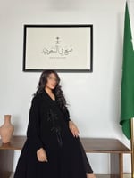 عباية المناسبات الوطنية - كريب ملكي نص كلوش