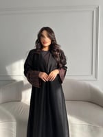 عباية شامواهـ شتوي مع أكمام كشميري