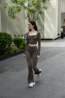 RUFFLE SET – MOCHA