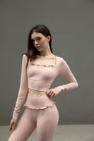 RUFFLE SET – BABY PINK