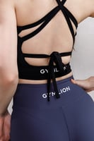 VIRAL TANK BRA BLACK دعم عالي