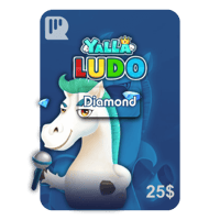 بطاقة شحن يلا لودو - 25 دولار ألماس