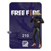 بطاقة فري فاير – 210 جوهرة