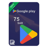 بطاقة قوقل بلاي 75 ريال