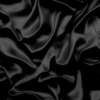 غطاء وسادة حرير - Black