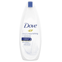 دوف سائل استحمام مغذي 250 مل مع ليفة هدية