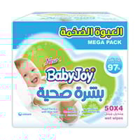 بيبي جوي مناديل مبللة بشرة صحية عبوة ضخمة(4*50)