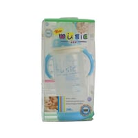 ميوزيك رضاع زجاج مع حماية ضد الكسر 240 مل بيدين SH...