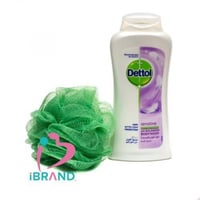 ديتول جل استحمام للبشرة الحساسة 250 مل مع ليفة