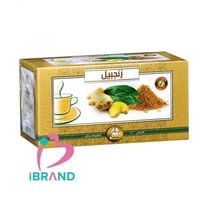 وادي النحل شاي منعش شاي الاخضر 30 عبوه زنجبيل