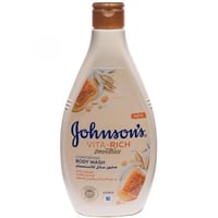 جونسون فيتا ريتش غسول الجسم باللبن العسل والشوفان...