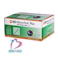بي دي ميكروفاين بلس سرنجات 0.5 مل 31 جي 6 مم 100 ق...