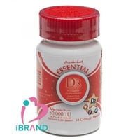 إسنشيال د-3 50000 وحدة دولية 12 كبسولة