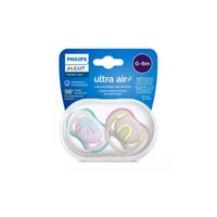 أفنت حلمة الأطفال قطعتين الترا اير باسيف بنات 0-6