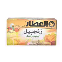 العطار زنجبيل وليمون مع عسل 20 ظرف + 20 % مجانا