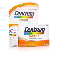 سنترم إنرجي مع جينسنج وجنكو 30قرص