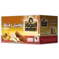 العطار زنجبيل وقرفة 20 ظرف + 20 % مجانا