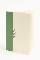 دفتر ملاحظات ثنائي اللون بنقشة أوراق