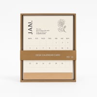 تقويم مكتبي وبطاقات شهرية قابلة للكتابة