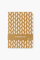 دفتر ملاحظات بنقشة أوراق