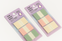 ملاحظات لاصقة شفافة بألوان باستيل