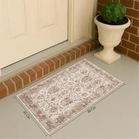 سجادة بوهيمي عتيقة | بيج وعاجي وترابي | مقاسات متع...