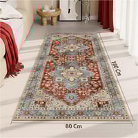 سجادة تركواز الأحمر الصدئ | نمط قبلي هندسي تراثي |...