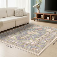 سجادة غرفة معيشة | نمط بوهيمي هندسي