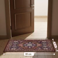 سجادة فاخرة بتصميم شرقي تقليدي – لون عنّابي وكحلي...