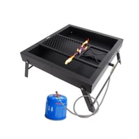 منقل شواء و موقد غاز 3 في 1 قابل للطي CAMPING FAMI...