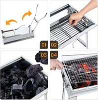 شواية فحم محمولة 73x33 سم