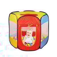 خيمة اطفال سداسية مع 50 كرة ملونة
