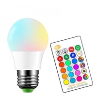 مصباح LED مع ريموت تحكم