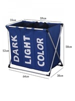 سلة غسيل الملابس 3 حجرات