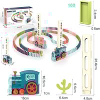 لعبة قطار الدومينو - عشوائي الألوان
