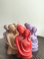 شمعة حضن ملونة